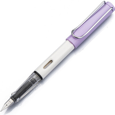 

Hero (HERO) 359A righteous little fresh practice word iridium gold pen (gift 6 ink bag) light purple white tip