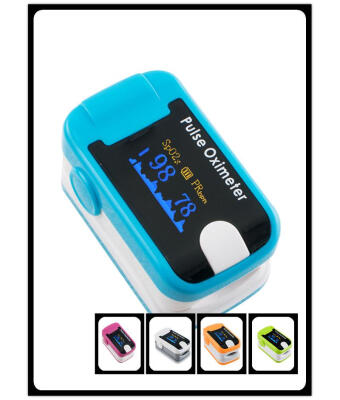 

Blue 8B7 OLED Fingertip Pulse Oximeter With Audio Alarm & Pulse Sound - Spo2 Monitor Finger Puls Oximeter