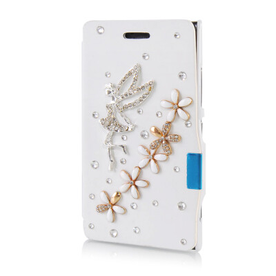 

MOONCASE Luxury Flower Crystal Leather Side Flip Wallet Pouch ЧЕХОЛ ДЛЯ Nokia Lumia 925