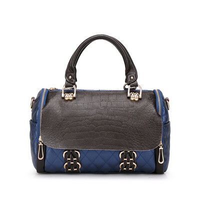 

New female bag famous brand handbag Ladies leather tote bag with alligator pattern women bowling bags with print leather handbag