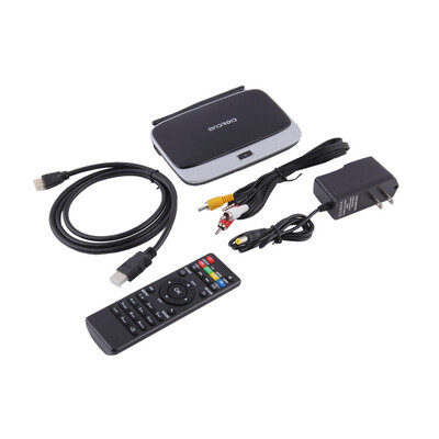 

4 Основные Smart TV Box 2 Гб + 32 Гб Wi-Fi 1080P Мини ПК XBMC Fully Loaded Android 4.4 Черный США Plug