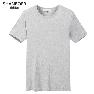

Europe Size Solid color 100 Cotton T Shirt Mens Black White T-shirts 2018Summer Skateboard Tee Boy Hip hop Skate Tshirt Tops