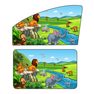 

Shu language ZYL004 car curtain car sunshade car side window magnet sunscreen insulation car universal grassland model main drive co-driver rear row