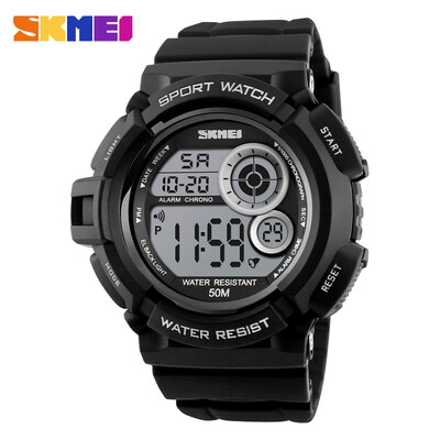 

SKMEI Brand 1222 Men Sport Digital Watch LED Display Outdoor Military Watches Shock Resistant Chronograph Alarm Clock Wristwatch