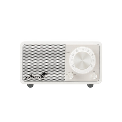 

SANGEAN MOZART Fashion White Mini Wireless Wooden Speaker Radio Portable Bluetooth Speaker