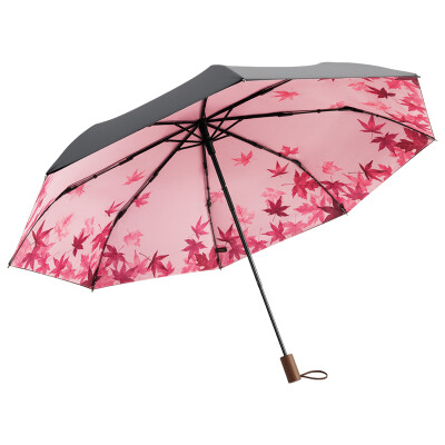 

BANANAUNDER Black Series 30 Clear Umbrella Black Umbrella Sun Protection UV Umbrella Maple Shake