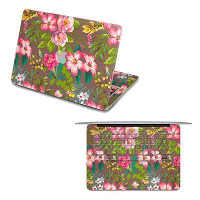 

GEEKIDMacbook Pro 15 decal front sticker Flower macbook keyboard sticker full decal top sticker