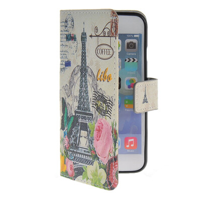 

MOONCASE Pattern Style Leather Side Flip Wallet Card Slot Pouch Stand Shell Back Case Cover For Apple iPhone 6 Plus