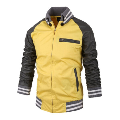 

Zogaa New Men's Jacket Fashion Stand Collar Slim Short