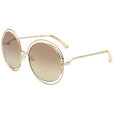 

CHLOE womens sunglasses gold frame brown gradient lens glasses sunglasses CE114ST 810 58mm