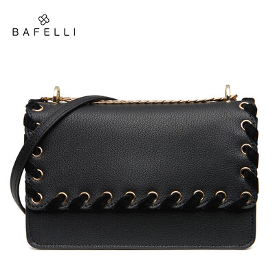 

BAFELLI новое прибытие сплит кожаный мешок розовое золото bolsos mujer моды ленты кросс-мешок