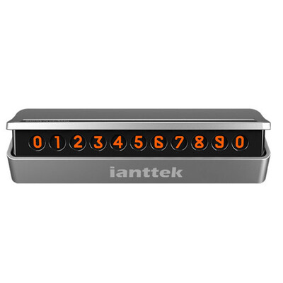 

Love ant ianttek AY-01 автомобиль временная карта смены смены скрытый номер автомобильного номера автомобиль интерьер украшение матовый черный