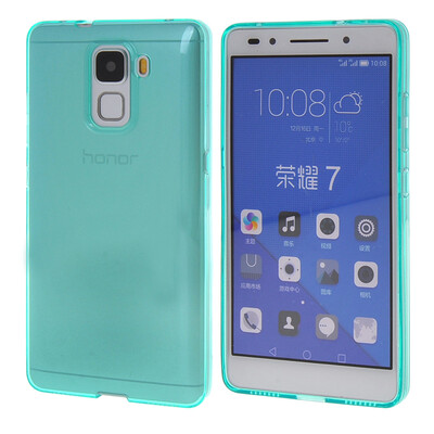 

MOONCASE чехол для Huawei Honor 7 Flexible Durable Soft Gel TPU Silicone Skin Slim Cover Blue