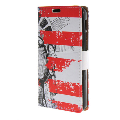 

MOONCASE чехол для Alcatel One Touch Pixi 3 (5.0") OT-5015 Leather Flip Wallet Style and Kickstand Case Cover Design / a19