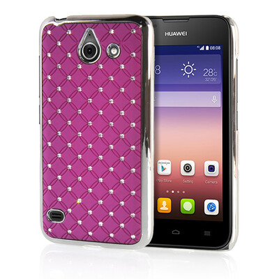 

MOONCASE Hard Chrome Plated Star Bling Back ЧЕХОЛ ДЛЯ Huawei Ascend Y550 Purple