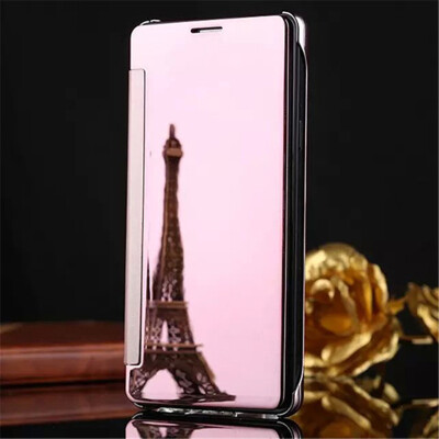 

Oppo R11R11 Plus Luxury Mirror View Mirror PU Cover Flip Smart Clear Window Phone Case