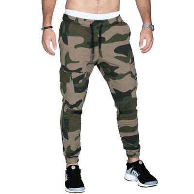 

Mens Fashion Pocket Casual Sweatpants Sweat Breathable Slim Beam Leg Camouflage Pants