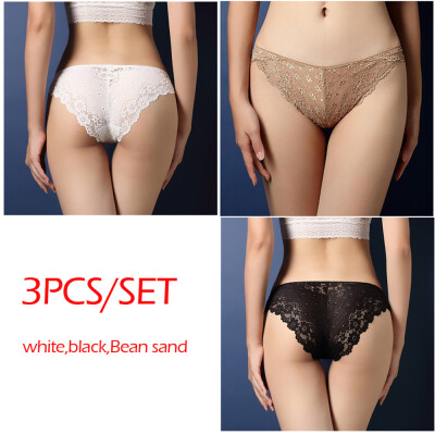 

Lace Hollow Low-Rise Panties For Women Brief Sexy Ultra-thin Underwear Girl Seamless Breathable Panties