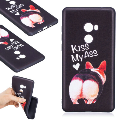 

BEFOSPEY Painting Relief Protective Soft TPU Case For Xiaomi Mi Mix 2599"2017