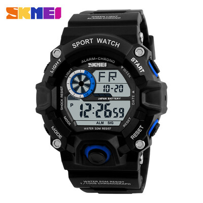 

Men Sport Horloges Skmei Luxe Mark Camouflage Military Horloges Digital Led Waterdichte Horloges Relogio Masculino