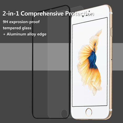 

Ainy защитное стекло screen protector с маленьком цветном кряем для iphone 6/ 6S Plus