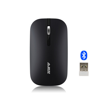 

HeiJiu AJAZZ I25t dual-mode mouse Bluetooth wireless mouse silent mute hidden black laptop tablet macbook Apple office business mouse