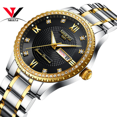 

2018 Gold Watches Men Luxury Brand Wristwatches Fashionable Men Watches Stainless Steel Quartz Wrist watches Waterproof Luminous