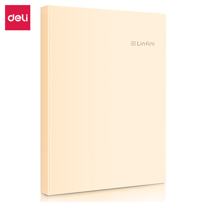 

Deli deli music series 30 pages A4 insert bag information book file folder folder student paper storage bag beige single only 72212