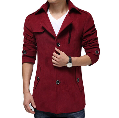 

Zogaa Autumn And Winter New Korean Mens Wind Slim Long