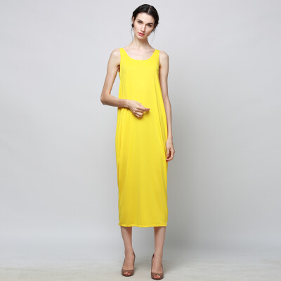 

CANIS@Sexy Women's Summer Casual Sleeveless Backless Long Dress Beach Dress