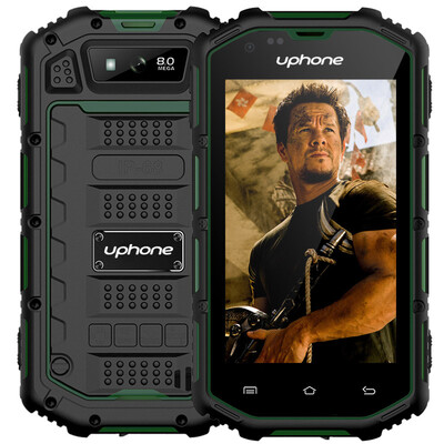 

4.0-дюймовый GPS uphone U5A прочный 3G WCDMA и GSM двойной SIM лучших военных ранг сотового, FM-радио ip68 водонепроницаемый противоударный смартфон