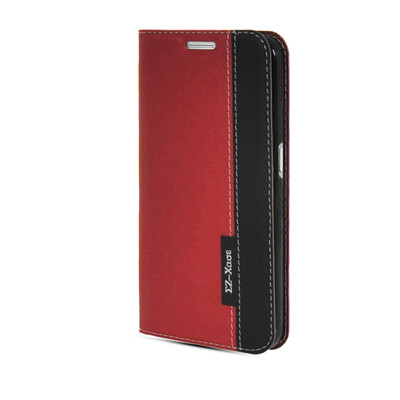 

MOONCASE Кожа Флип сторона кошелек Слот для карты Чехол Подставка тонкий чехол для Samsung Galaxy S6 G9200 Красный Черный