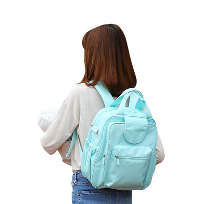 

Xiao Yang YANG Mummy bag self-operated multi-function large capacity shoulder out bag back milk bag mother bag multi-pocket out backpack Y5004 gouache green
