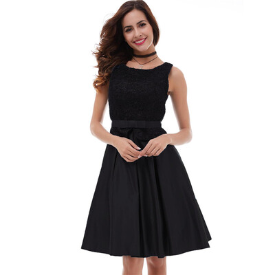 

CAZDZY Lace A-Line Knee-Length Short Cocktail Dress