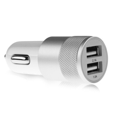 

Universal Car Charger Dual USB charger Metal Aluminum 21A Car charger For Samsung Galaxy S4 S5 For iPhone 5 6 6 plus For ipad 2