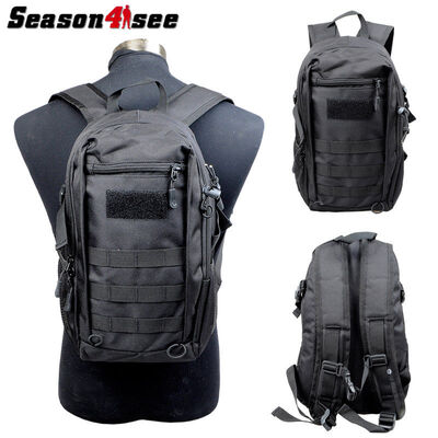 

12L Мини-тактический рюкзак 900D Molle Открытый рюкзак Кемпинг Походная сумка Черный