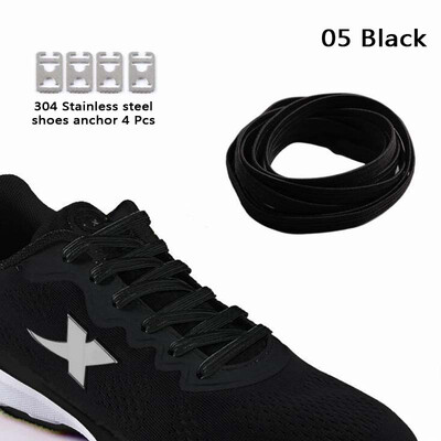

JUP 3 пары Lazy Not Tie Shoelaces Металлическая мода Простая и удобная пряжка Эластичный полиэфирный резиновый шнурок Спортивная о