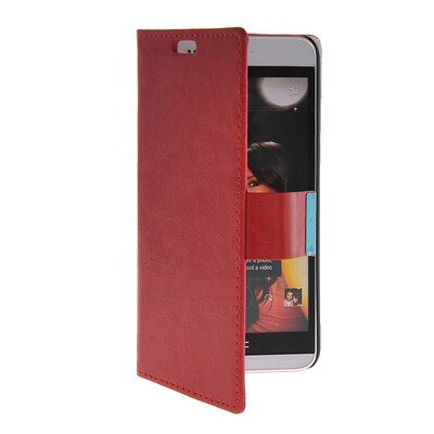 

MOONCASE Slim Leather Side Flip Wallet Card Slot Pouch with Kickstand Shell Back чехол для HTC Desire Eye Red