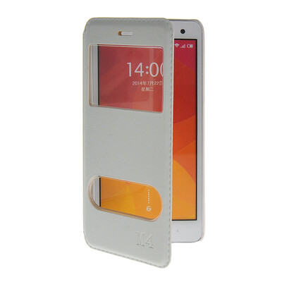 

MOONCASE View Window Leather Side Flip Pouch Stand Shell Back ЧЕХОЛ ДЛЯ XiaoMi Rice MI 4 M4 White