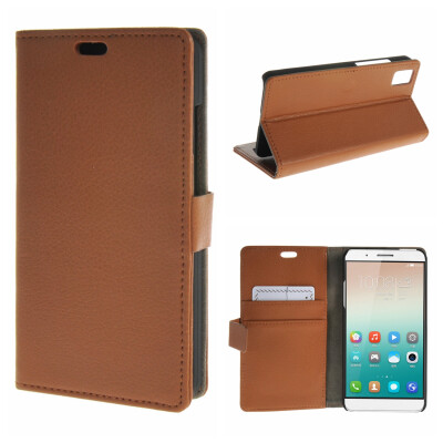 

MOONCASE ЧЕХОЛ ДЛЯ Huawei Honor 7i High quality Leather Flip Wallet Card Holder Bracket Back Pouch Brown 02