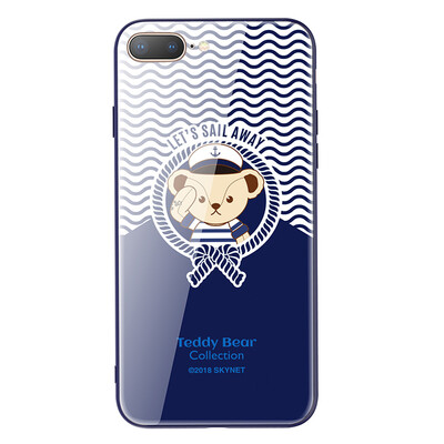 

Teddy Collectible Apple 8 / 7Plus Mobile Shell iPhone8 / 7Plus Стеклянные оболочки Сцарапать и царапины All-inclusive Soft-sided Защитная крышка Navy Teddy