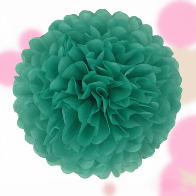 

6inch 1piece pompon Tissue Paper Pom Poms Flower Balls for wedding room Decoration Party Supplies diy craft paper flower