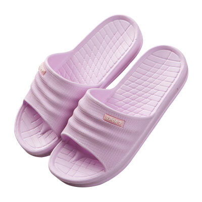 

Lovers couple indoor slippers female home soft bottom slip bath home sandals dark blue 44 yards LJ1605