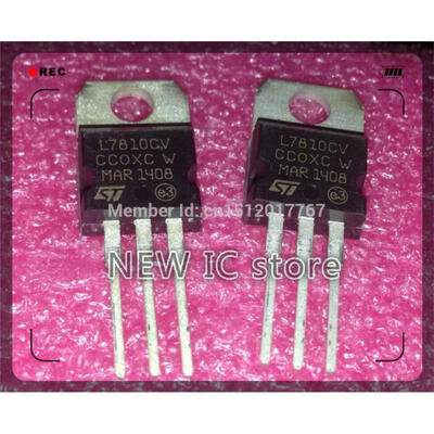 

free shipping 100pcs L7810CV L7810 7810 3-TERMINAL VOLATGE REGULATORS V REG 10V 15A TO-220 cmy 100 NEW