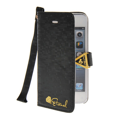 

MOONCASE Stylish Flip Leather Wallet Card Holder Pouch Stand Back Case Cover for Apple iPhone 5 / 5S Gold