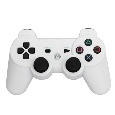 

беспроводной связи Bluetooth двойной вибрации контролер отдаленных терминал для PS3 белый новых