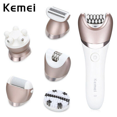 

Kemei KM - 8001 5 в 1 Электрическая эпиляторная бритва для снятия волос Lady Defeatherer