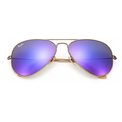 

Rayban Retro Aviator Женские солнцезащитные очки для мужчин Поляризованный объектив с ртутью Pialot Style Светоотражающий цвет 3025