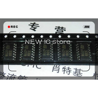 

100PCS LM339 LM339DT SOP-14 ST LOWPOWER QUAD VOLTAGE COMPARATORS Free shipping