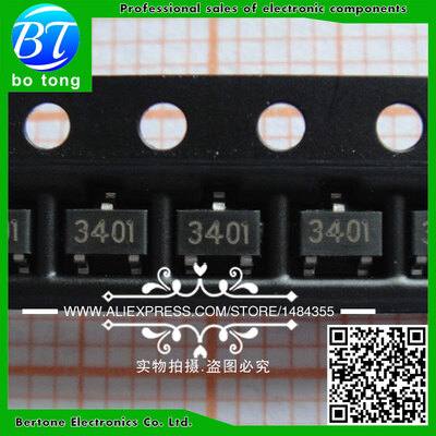 

3000pcs/lot AO3401A AO3401 3401 SOT-23 4.2A/30V P-channel patch field effect tube